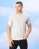 Men Grey Basic Solid T-Shirt sold by Redtag