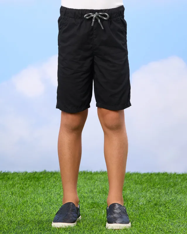 Boys Black Shorts sold by Redtag