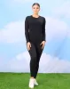 Women Black Solid Long Sleeve T-shirt sold by Redtag