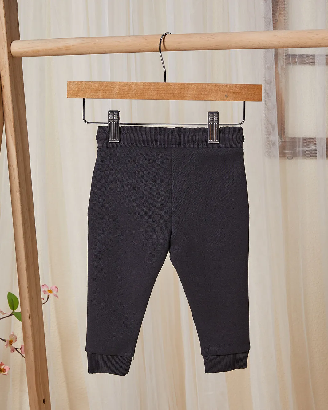 Infant Boys Black Minimalist Track Pants sold by Redtag product image thumbnail 4