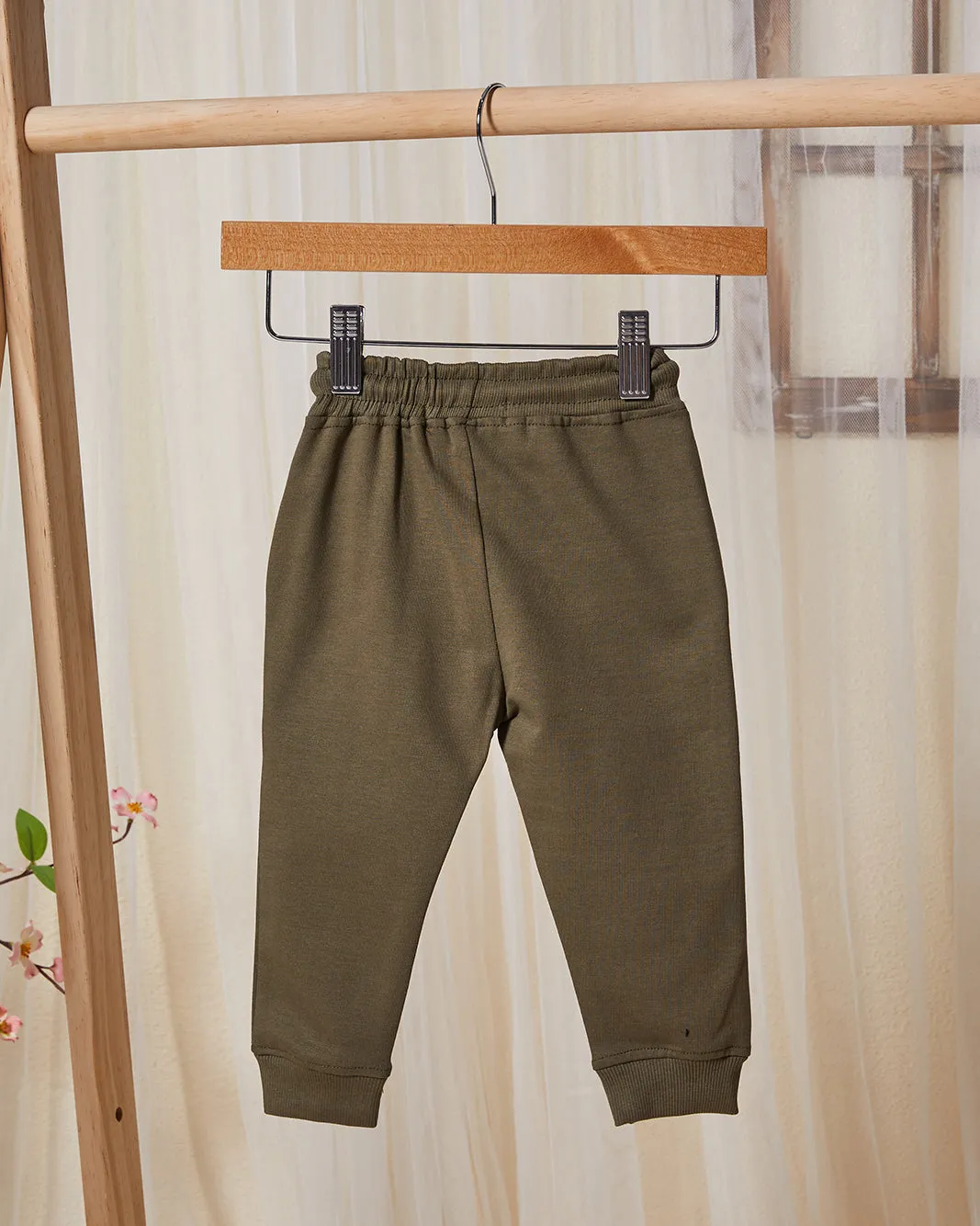 Infant Boys Olive Printed Track Pants sold by Redtag product image thumbnail 3