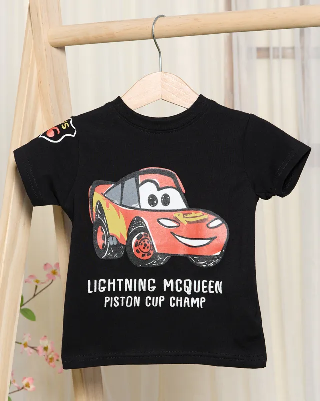 Infant Boys Black Lightning The Car Pint T-Shirt sold by Redtag