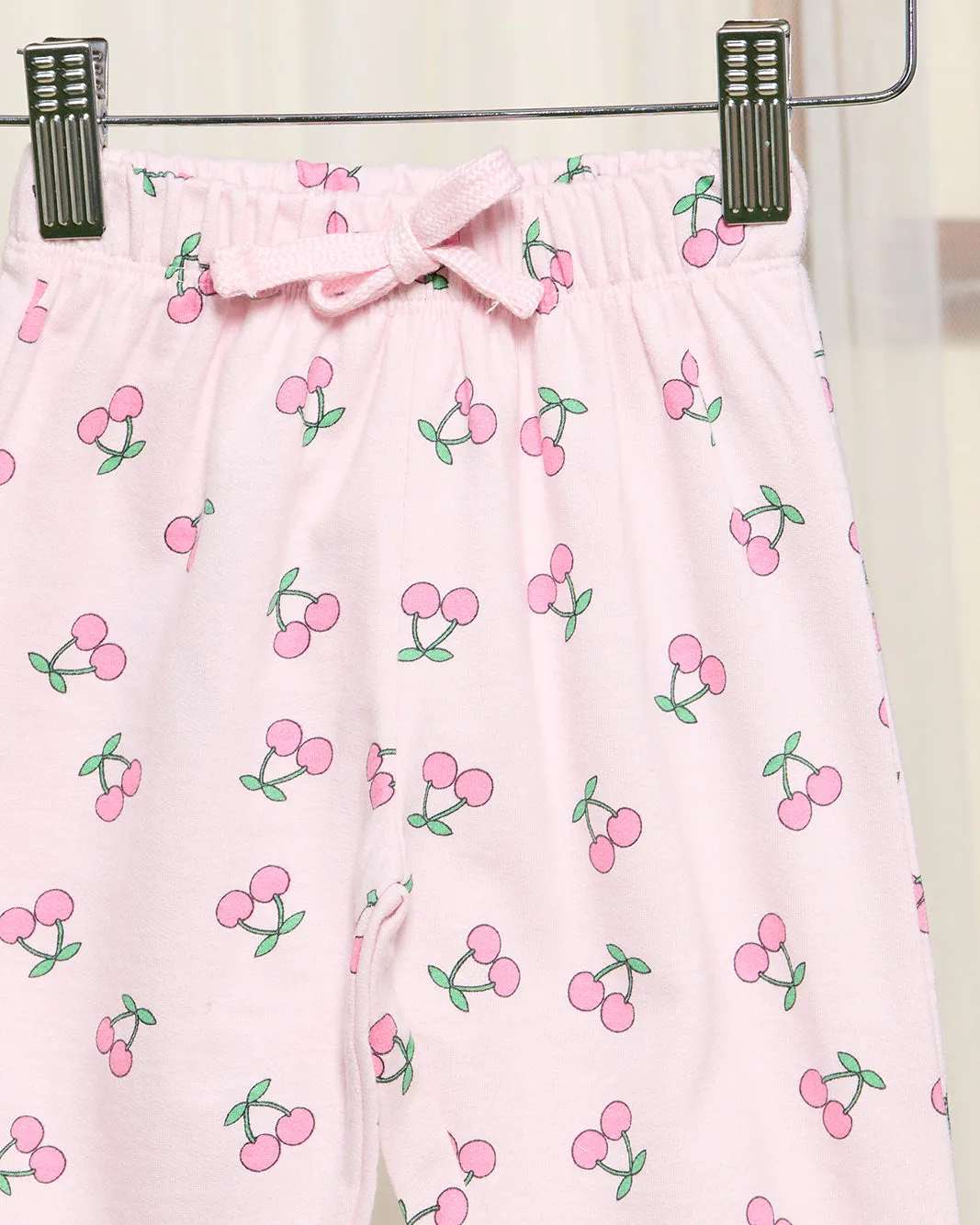Infant Girls Pink Cherry Print Jogger Pants sold by Redtag product image thumbnail 2