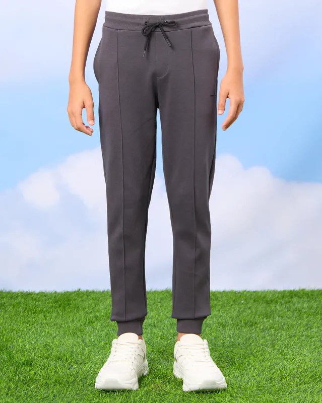 Senior Boys Charcoal Track Pants sold by Redtag