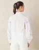 Women White Embroidered Collared Shirt sold by Redtag