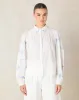 Women White Embroidered Collared Shirt sold by Redtag