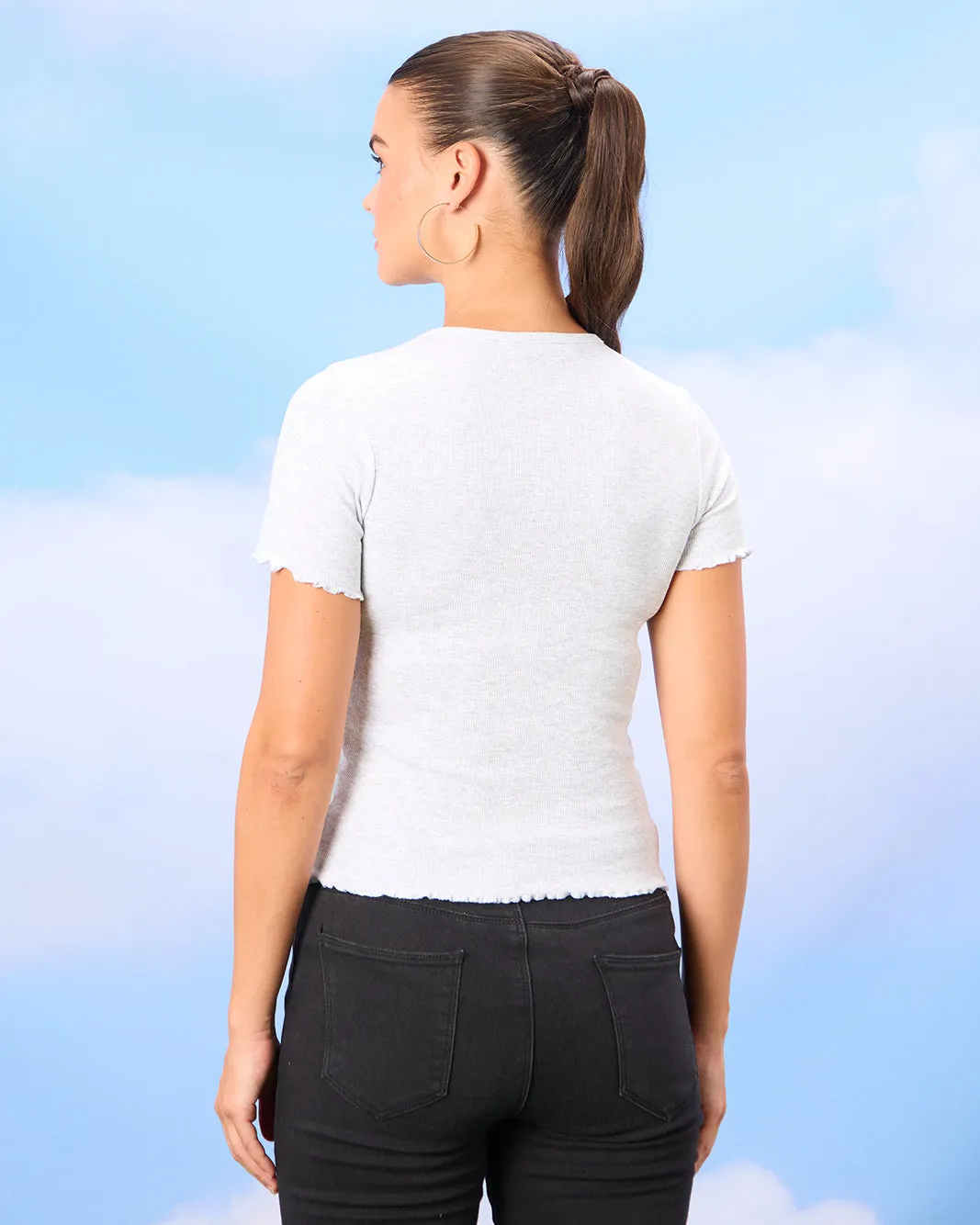 Women Grey Printed T-Shirt sold by Redtag product image thumbnail 3