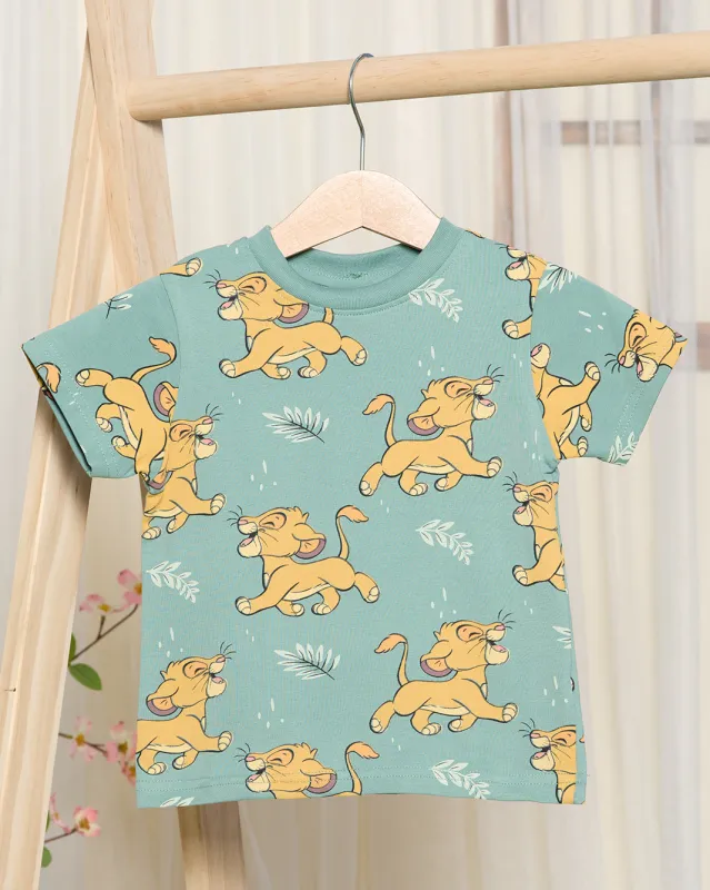 Infant Boys Olive Simba Printed T-Shirt sold by Redtag