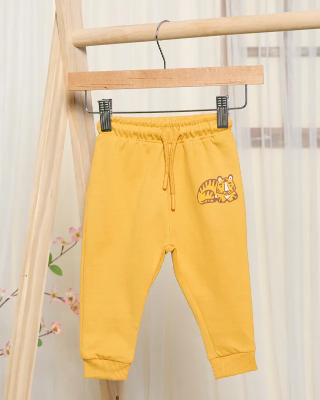 Infant Boys Mustard Tiger Active Pants sold by Redtag