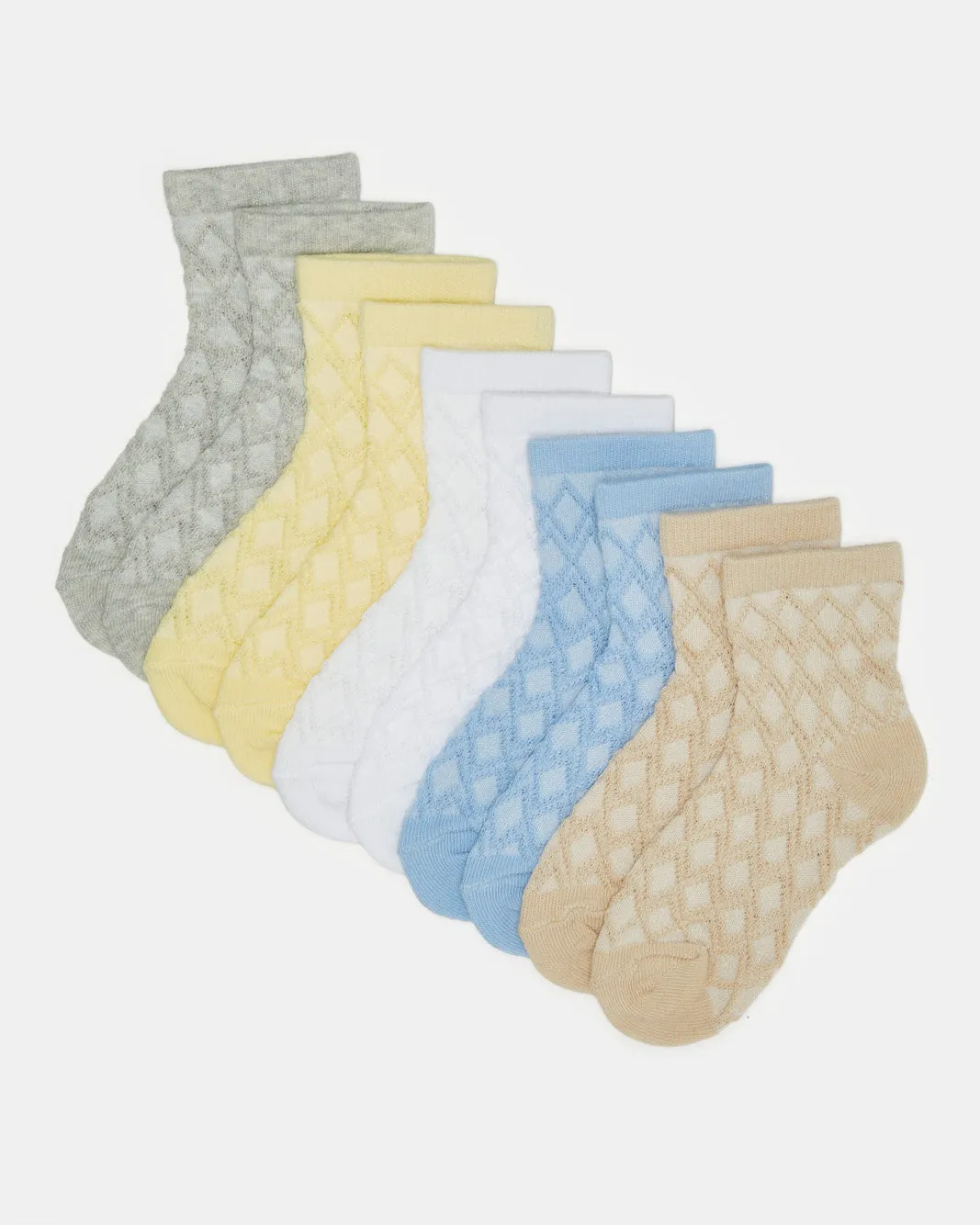 Girls Assorted Print Ankle Socks (5 Pairs) sold by Redtag