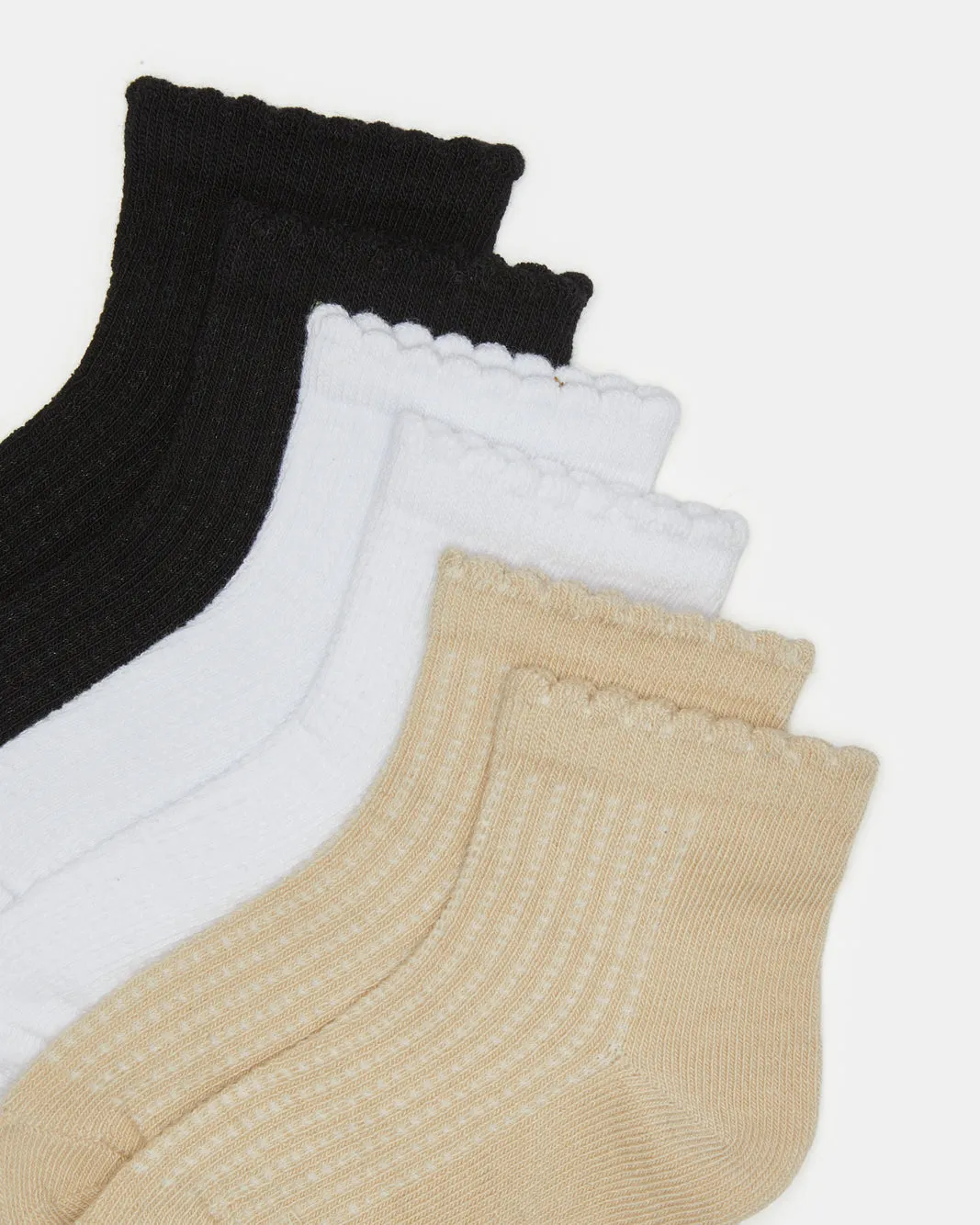 Girls Assorted Print Ankle Socks (3 Pairs) sold by Redtag product image thumbnail 3