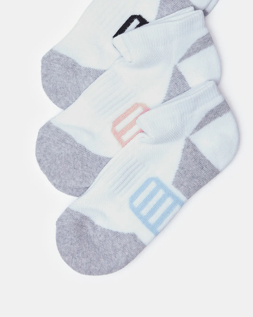 Girls Assorted Ankle Length Socks (3Pairs) sold by Redtag product image thumbnail 3