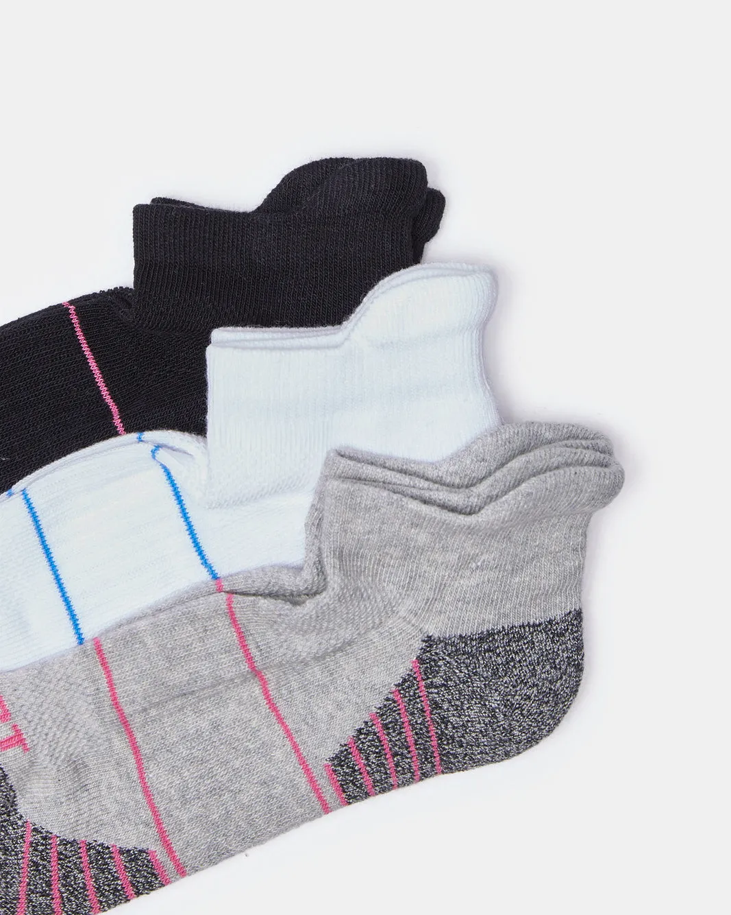 Girls Assorted Ankle Length Socks (3Pairs) sold by Redtag product image thumbnail 2