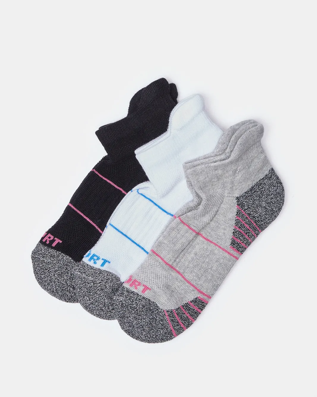 Girls Assorted Ankle Length Socks (3Pairs) sold by Redtag