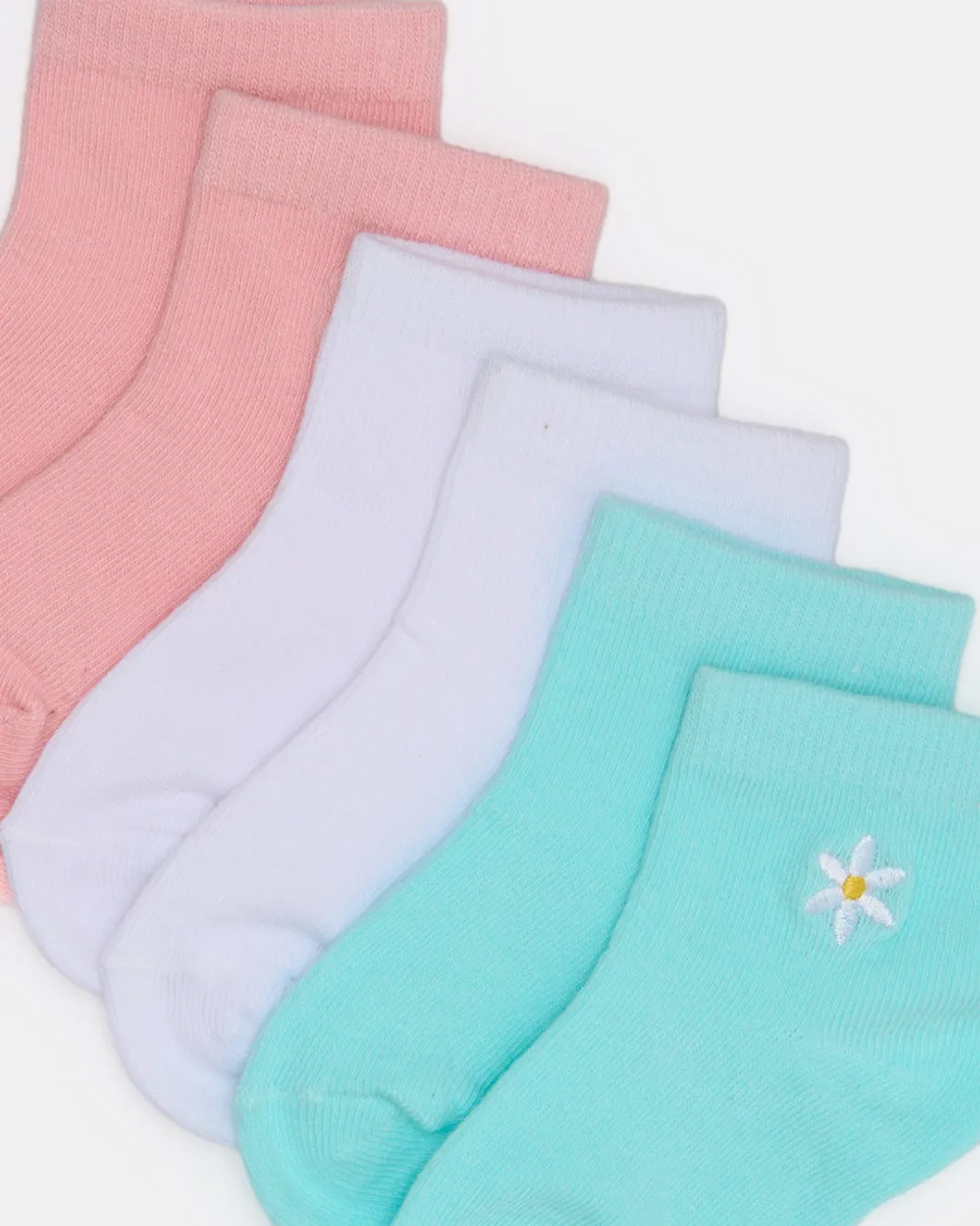 Infant Girls Assorted Ankle Length Socks (Pack Of 3) sold by Redtag product image thumbnail 3