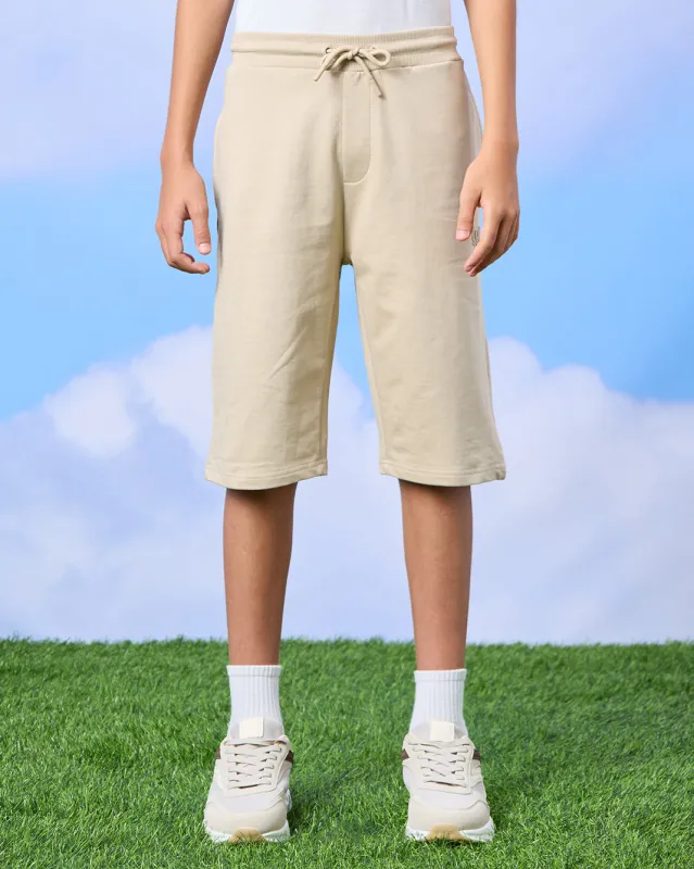 Senior Boys Beige And Charcoal Active Shorts Set (Pack of 2) sold by Redtag