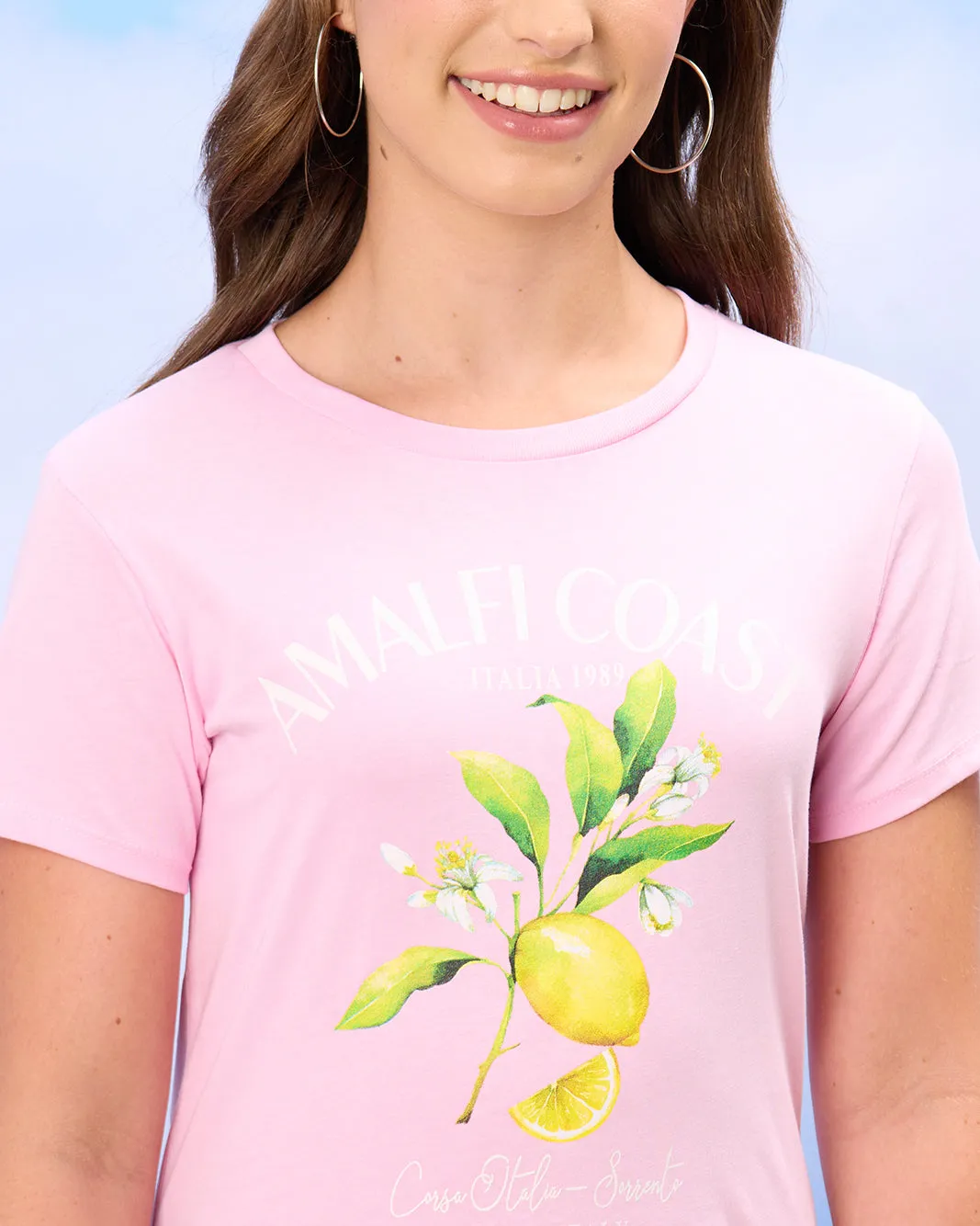 Senior Girls Pink Lemon Print T-Shirt sold by Redtag product image thumbnail 4