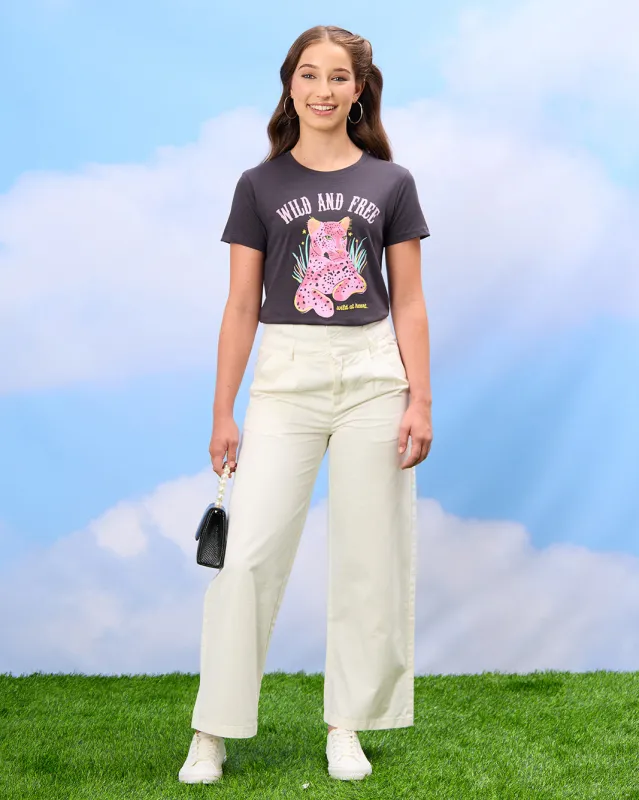 Senior Girls Black Printed T-Shirt sold by Redtag