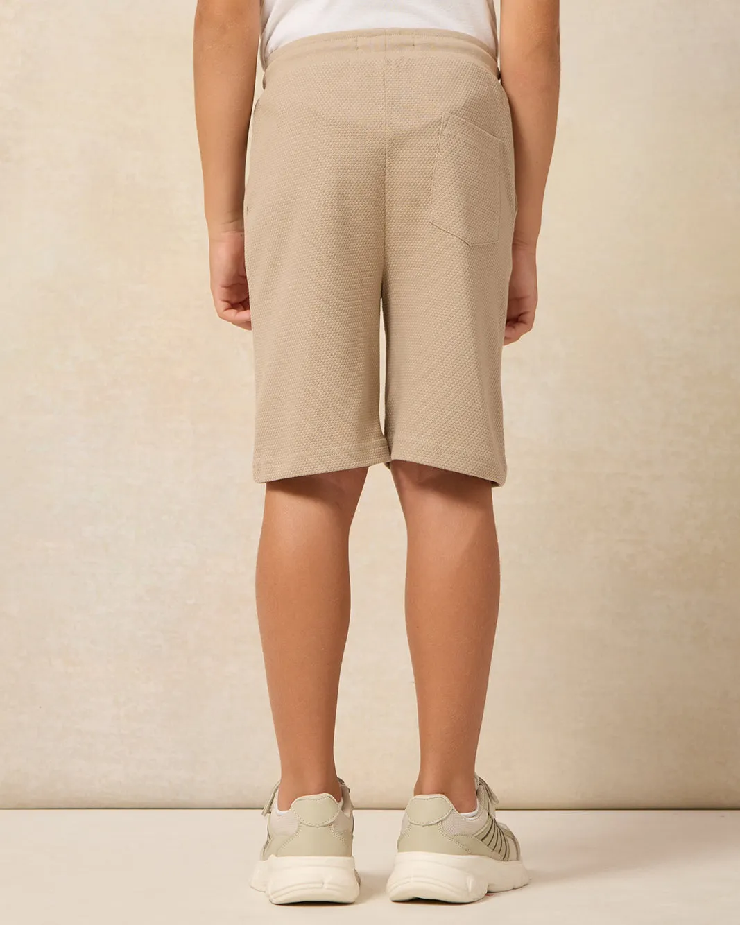 Boys Beige Shorts sold by Redtag product image thumbnail 3