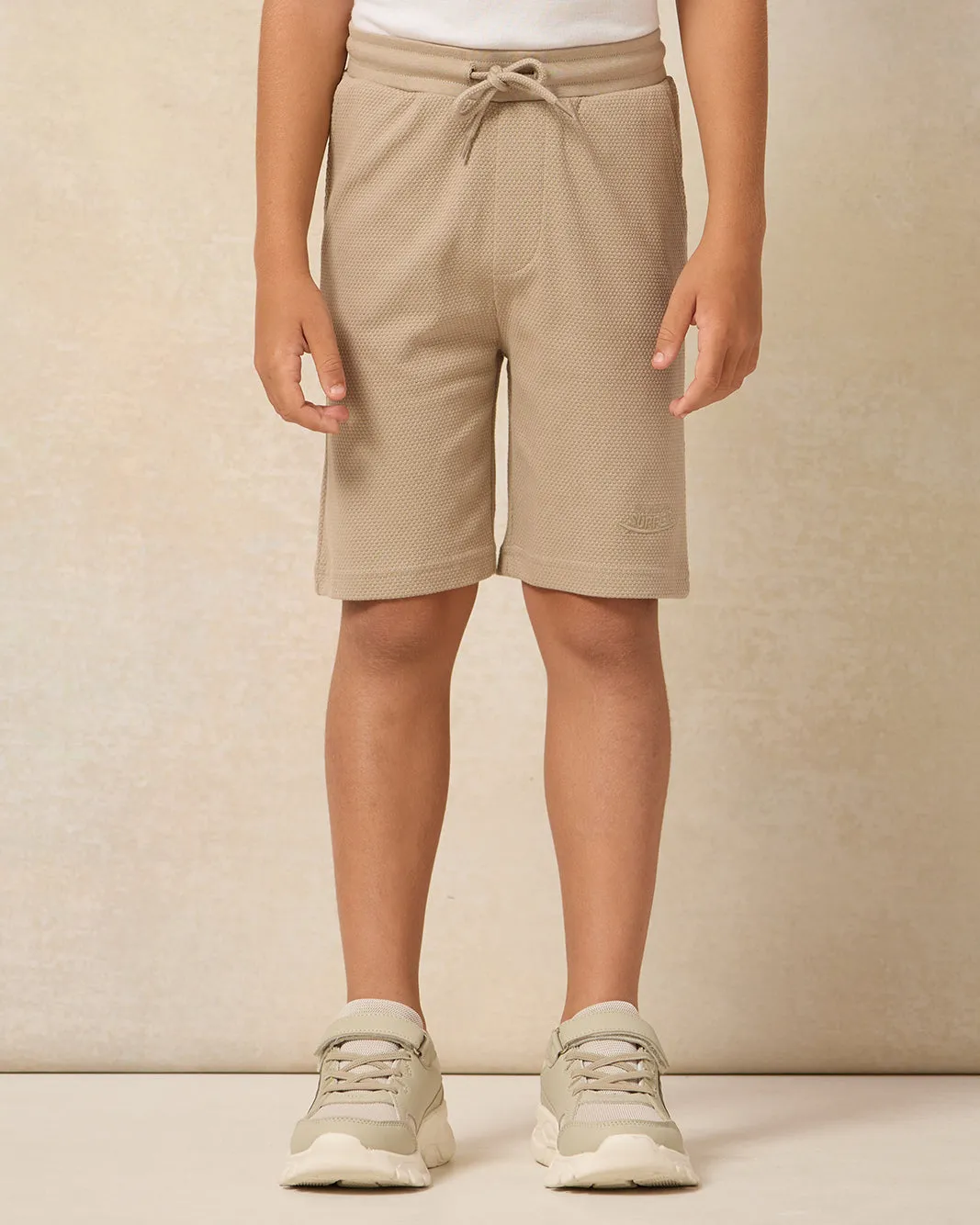 Boys Beige Shorts sold by Redtag