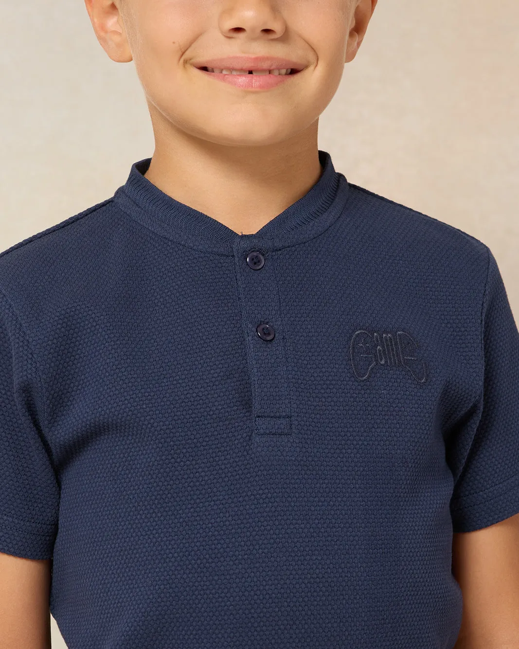 Boys Navy Plain T-shirt sold by Redtag product image thumbnail 3