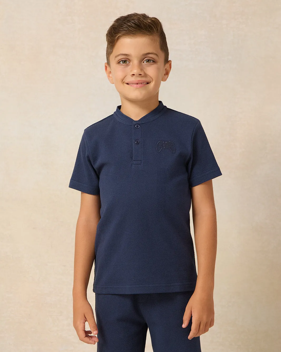 Boys Navy Plain T-shirt sold by Redtag
