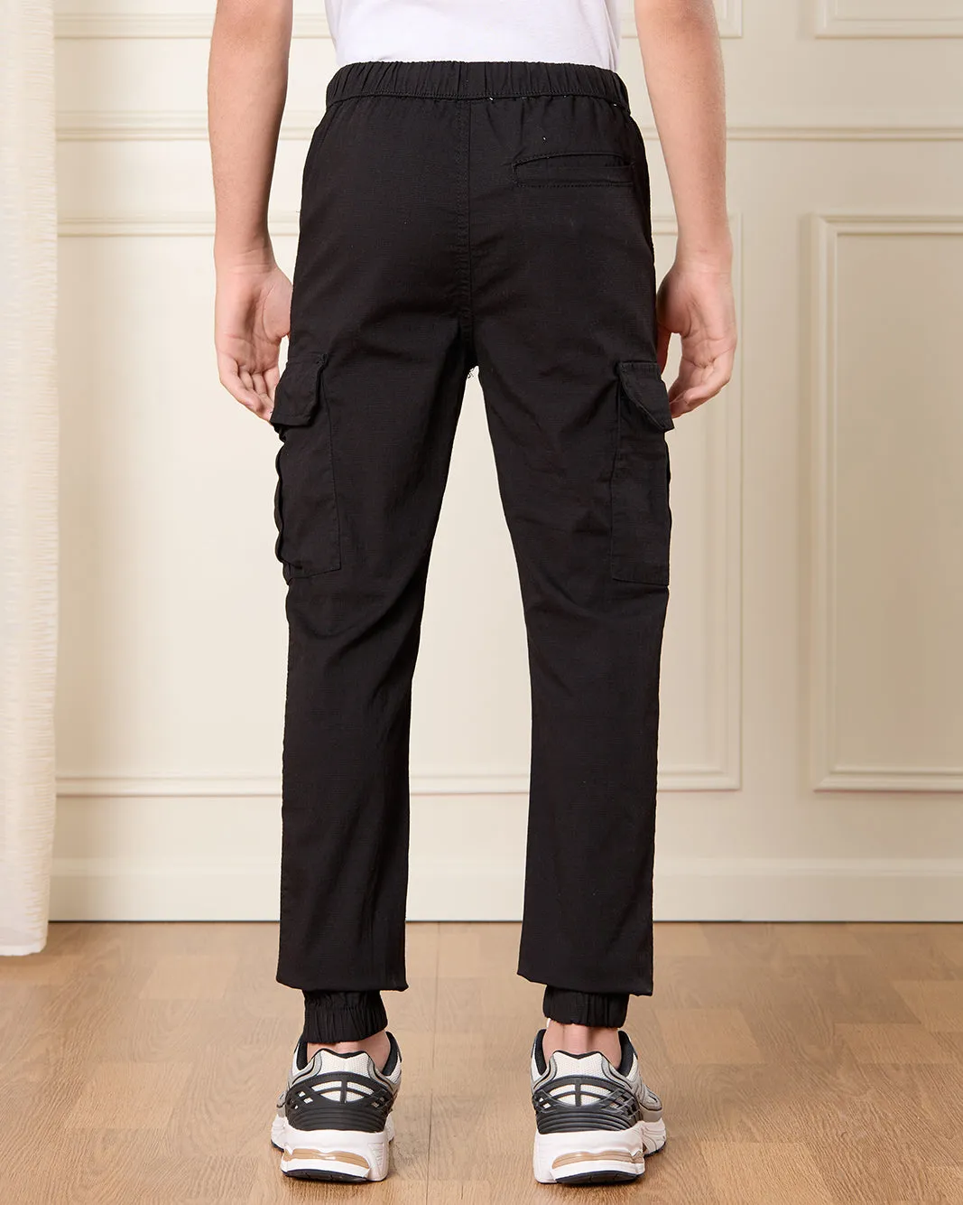 Senior Boys Black Trouser With Cargo Pocket sold by Redtag product image thumbnail 3