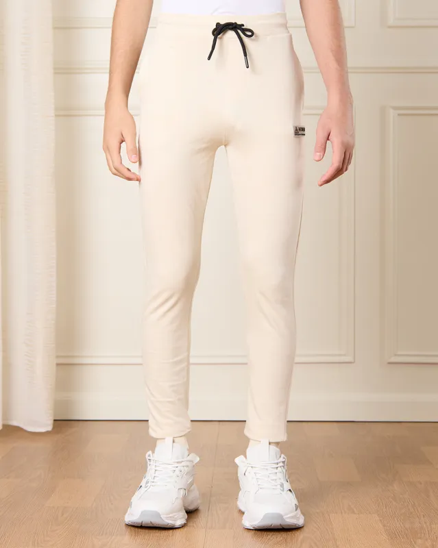 Senior Boys Beige Basic Track Pants sold by Redtag