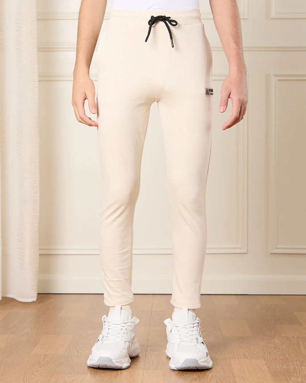 Senior Boys Beige Basic Track Pants sold by Redtag