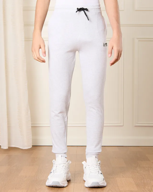 Senior Boys Ecru Basic Track Pants sold by Redtag