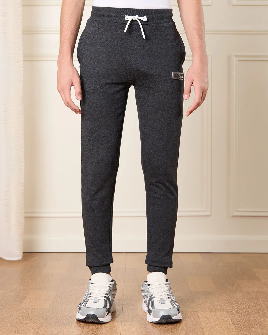 Senior Boys Charcoal Basic Track Pants sold by Redtag