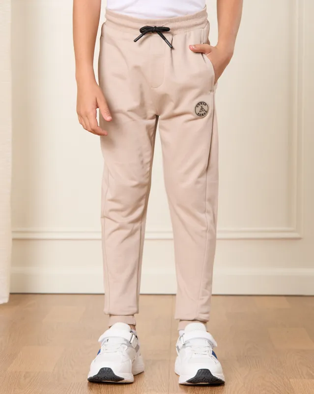 Boys Beige Basic Active Pants sold by Redtag