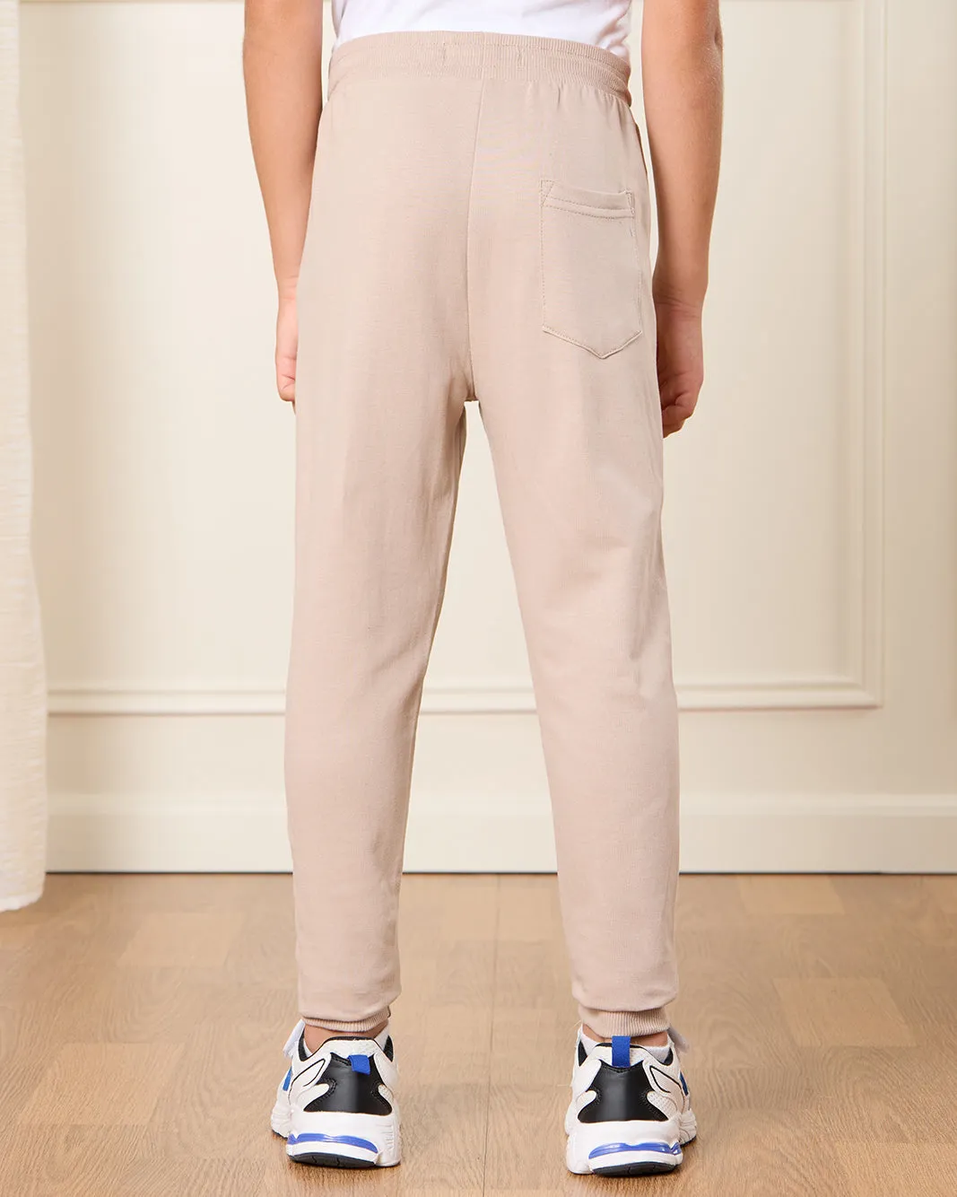 Boys Beige Basic Active Pants sold by Redtag product image thumbnail 3
