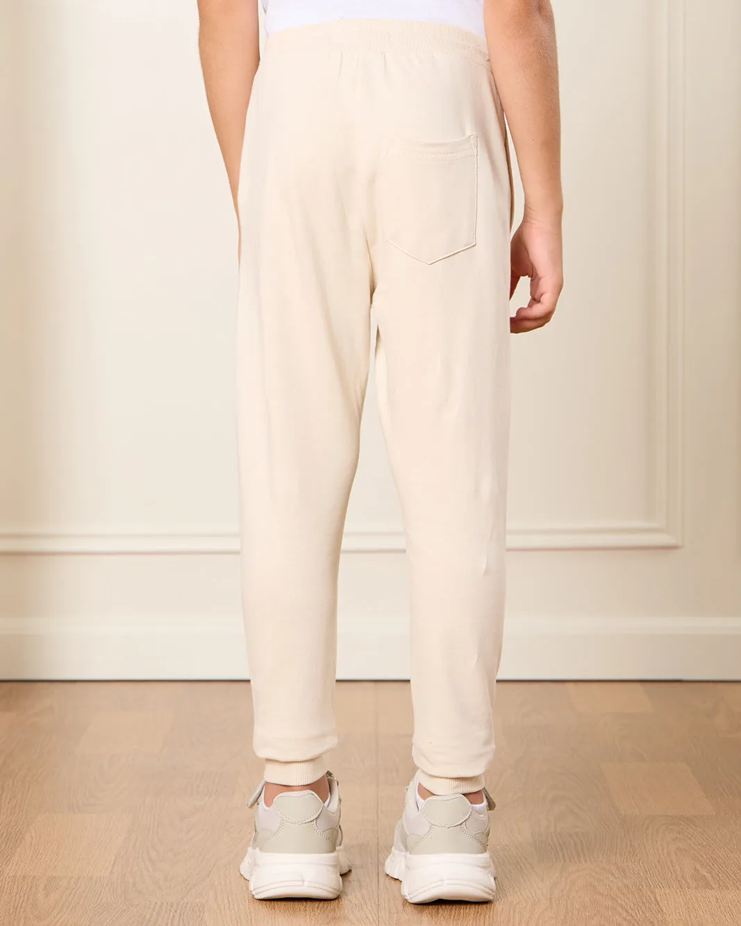 Boys Beige Basic Active Pants sold by Redtag product image thumbnail 3