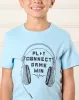 Boys Blue Printed T-Shirt sold by Redtag
