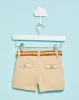 Infant Boys Beige Belted Chino Shorts sold by Redtag