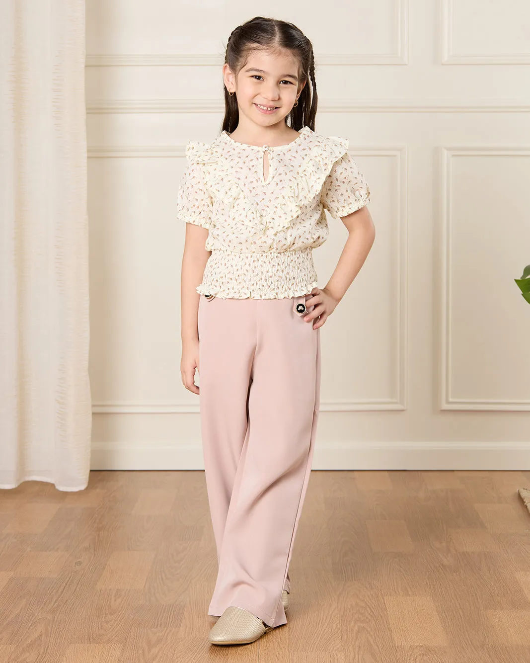 Girls Beige Printed Top sold by Redtag product image thumbnail 2