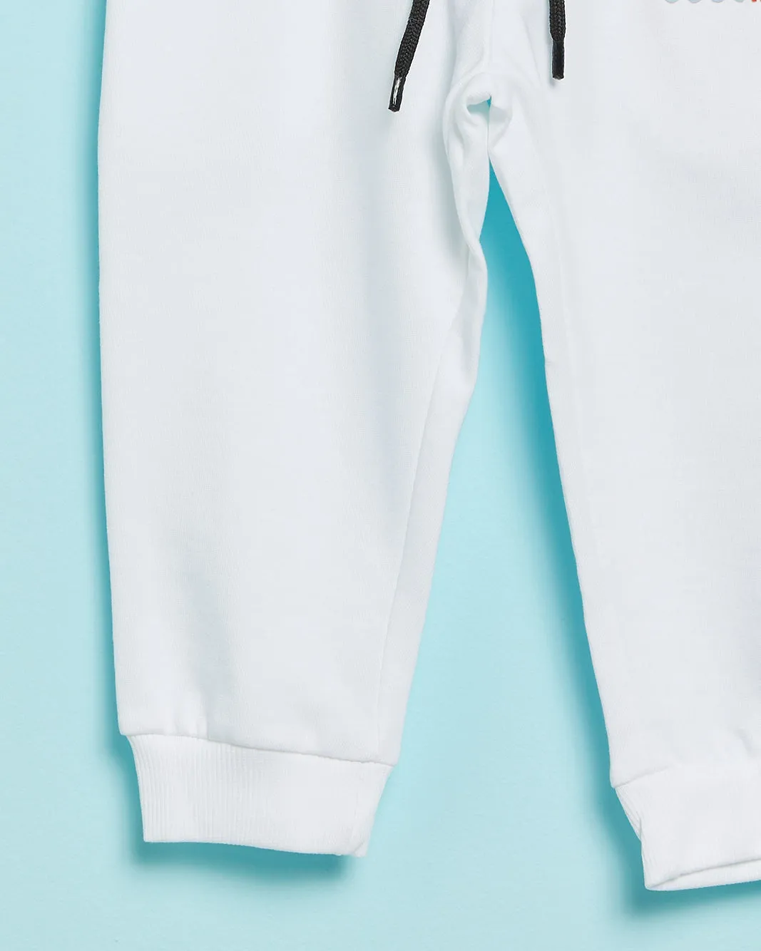 Infant Boys White Basic Track Pants sold by Redtag product image thumbnail 3