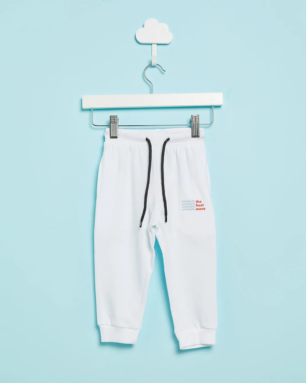Infant Boys White Basic Track Pants sold by Redtag