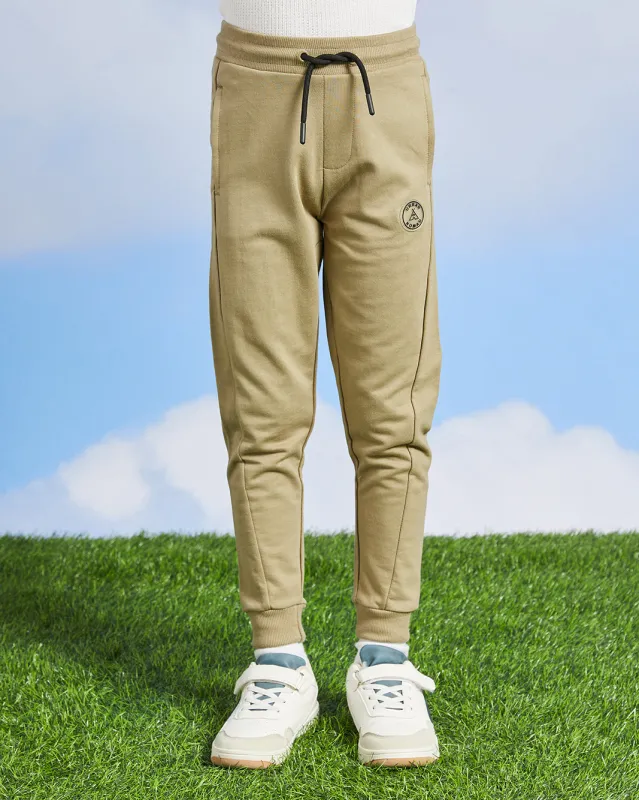 Boys Olive Embellished Active Pants sold by Redtag