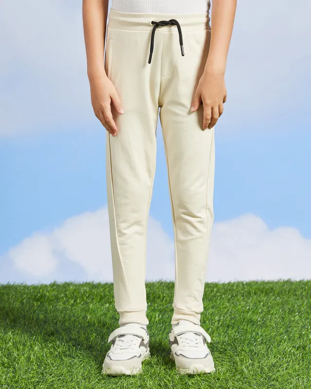 Boys Beige Embellished Active Pants sold by Redtag
