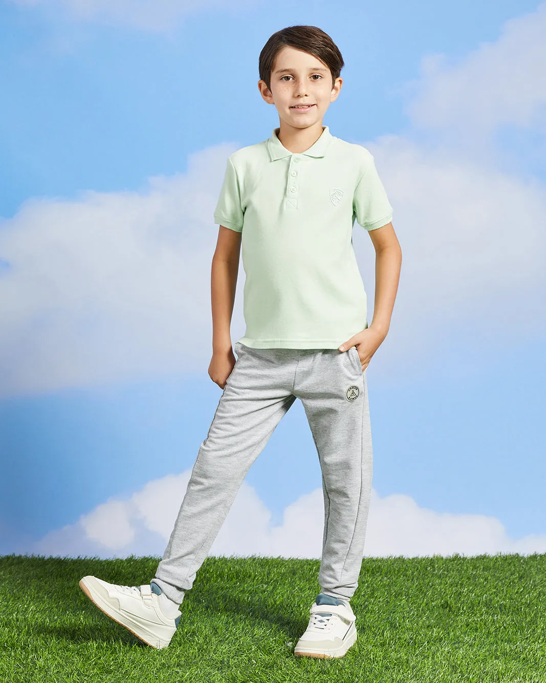 Boys Mint Embroidered Polo Shirt sold by Redtag product image thumbnail 2