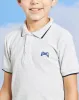 Boys Grey Console Embroidery Polo Shirt sold by Redtag