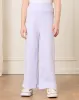 Girls Lilac Solid Wide Leg Pants sold by Redtag