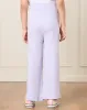 Girls Lilac Solid Wide Leg Pants sold by Redtag