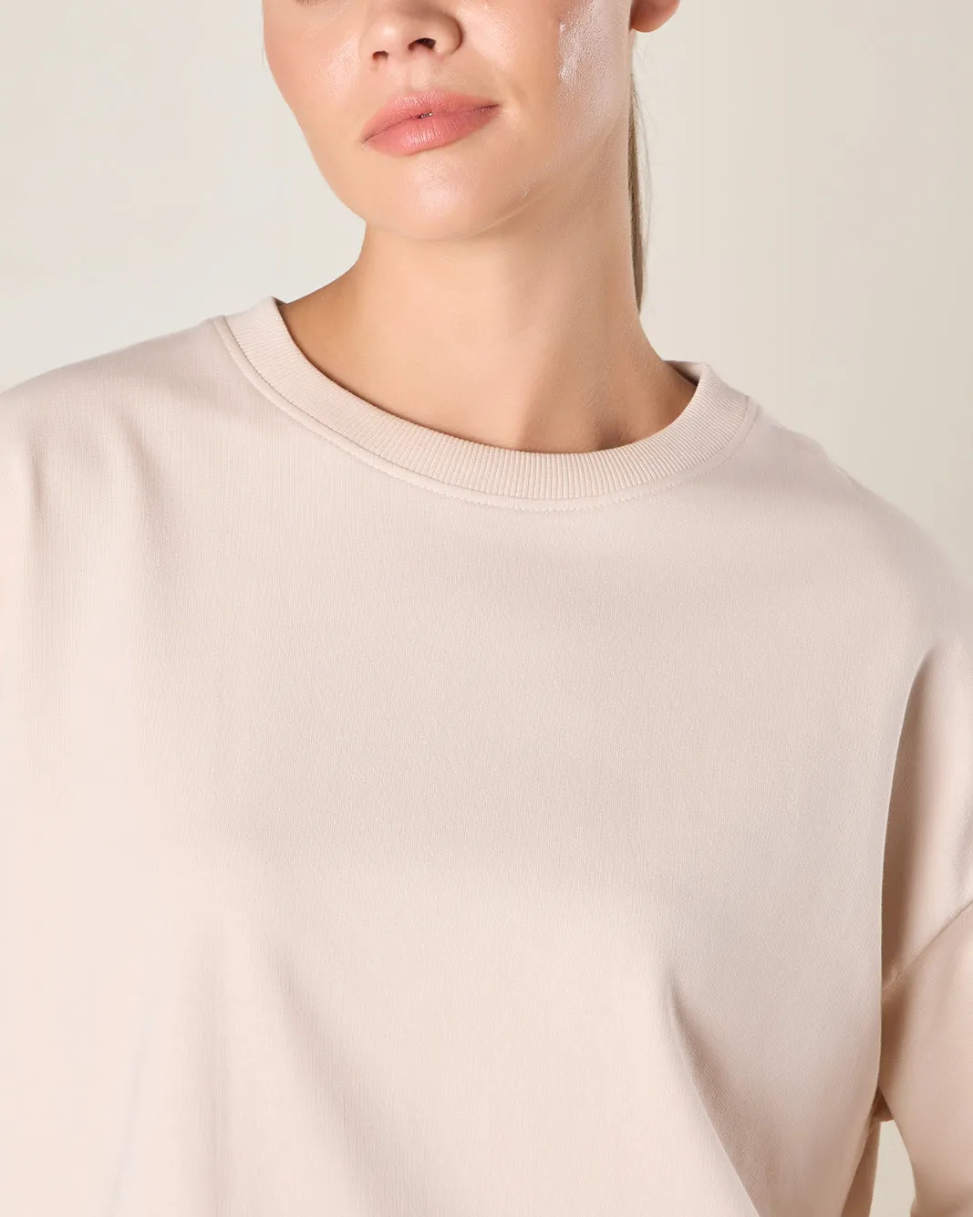 Women Beige Solid Active T-Shirt sold by Redtag product image thumbnail 4