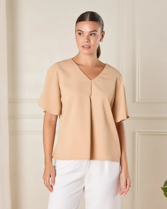 Women Beige  Casual Blouse sold by Redtag