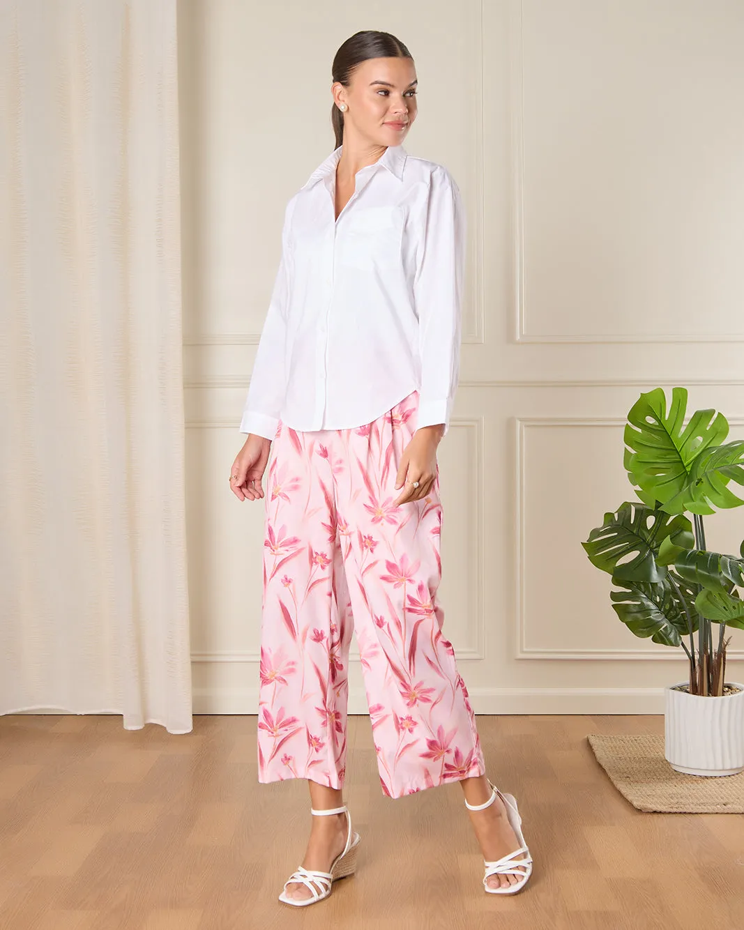 Women Pink Printed Casual Trouser sold by Redtag product image thumbnail 2