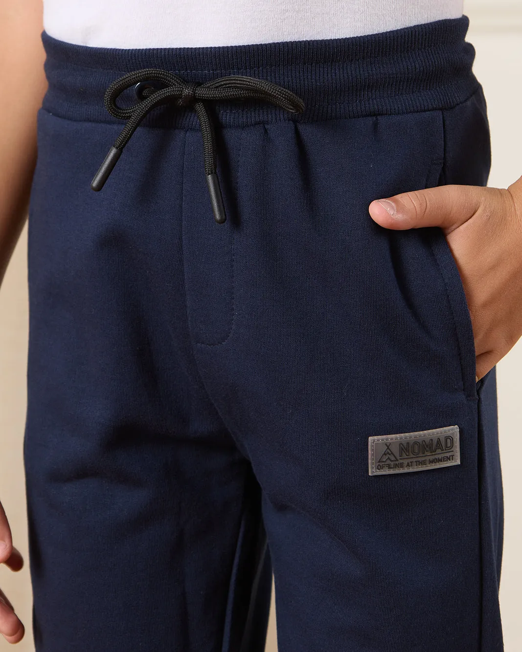 Junior Boys Black Basic Track Pants sold by Redtag product image thumbnail 4