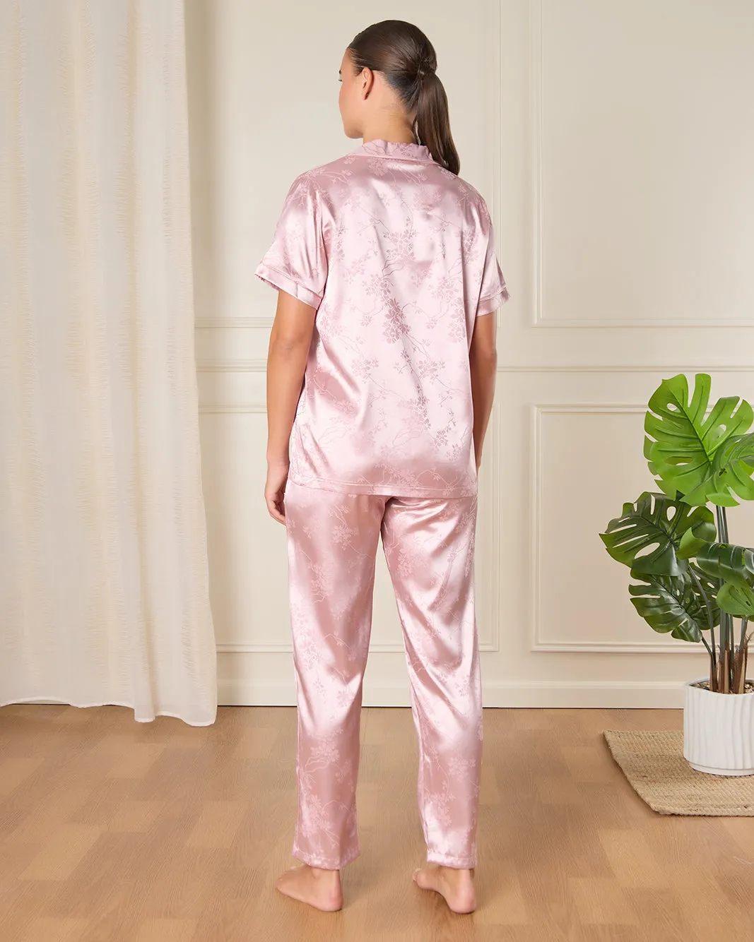 Women Pink Printed Pajama Set (2 Piece) sold by Redtag product image thumbnail 4